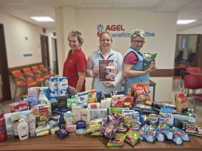 Dárci a zaměstnanci Transfúzky v Šumperku podpořili sbírkou místní organizaci Pontis